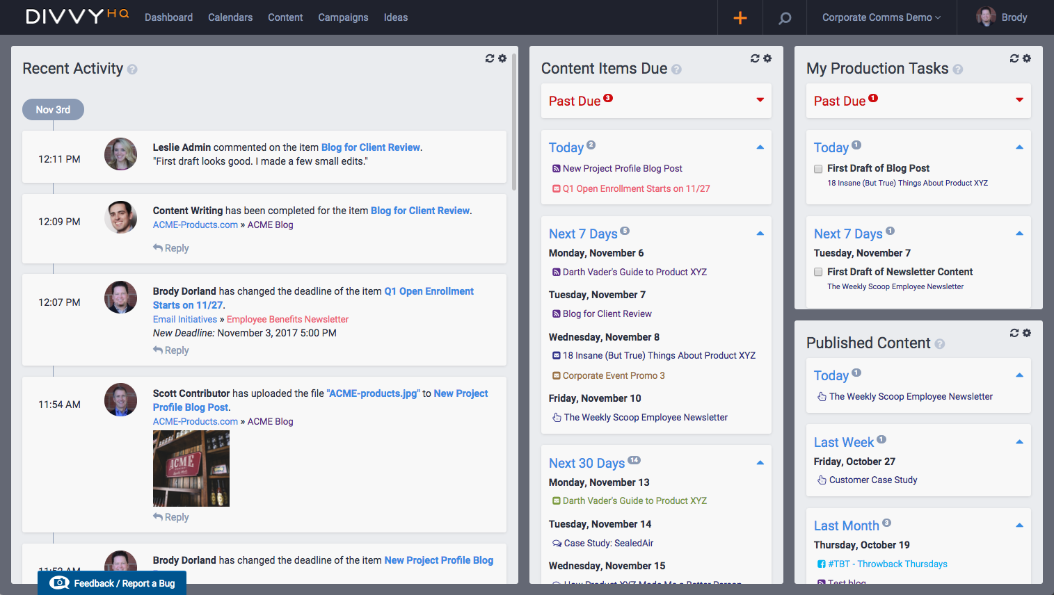 DivvyHQ Screenshot