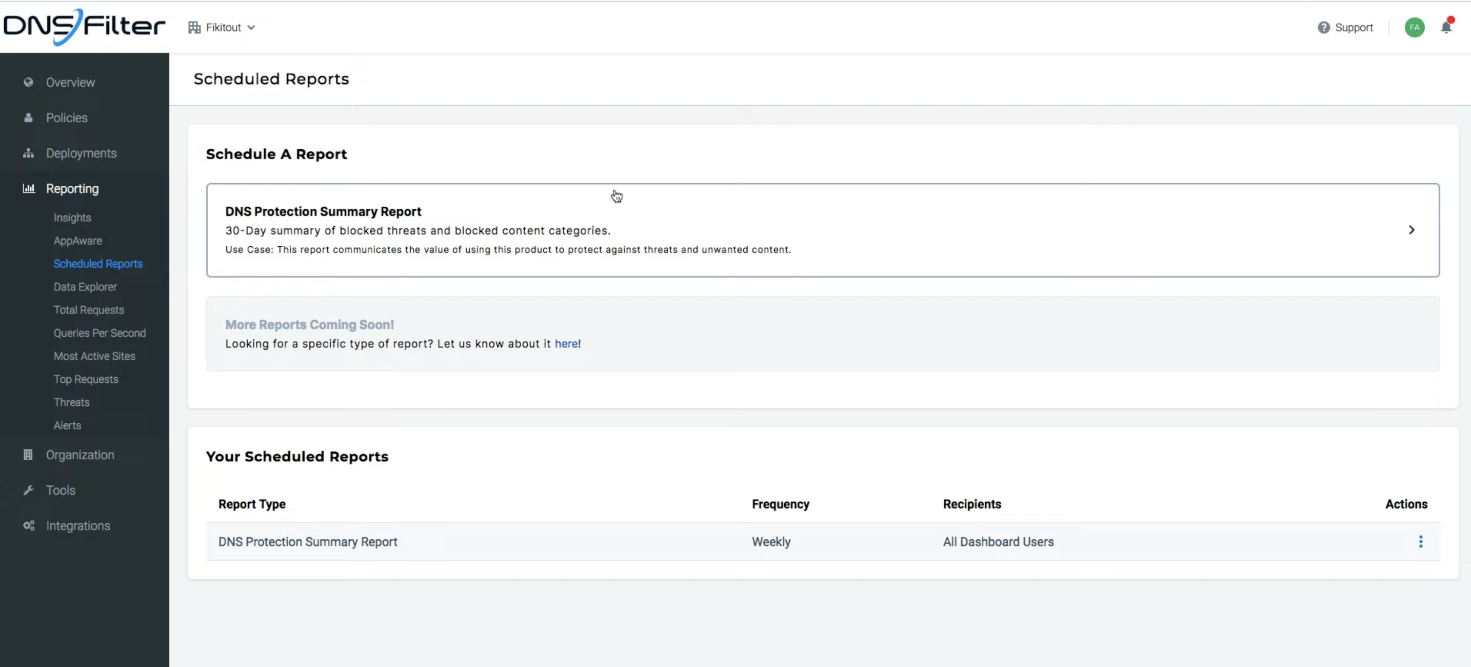 DNSFilter Screenshot
