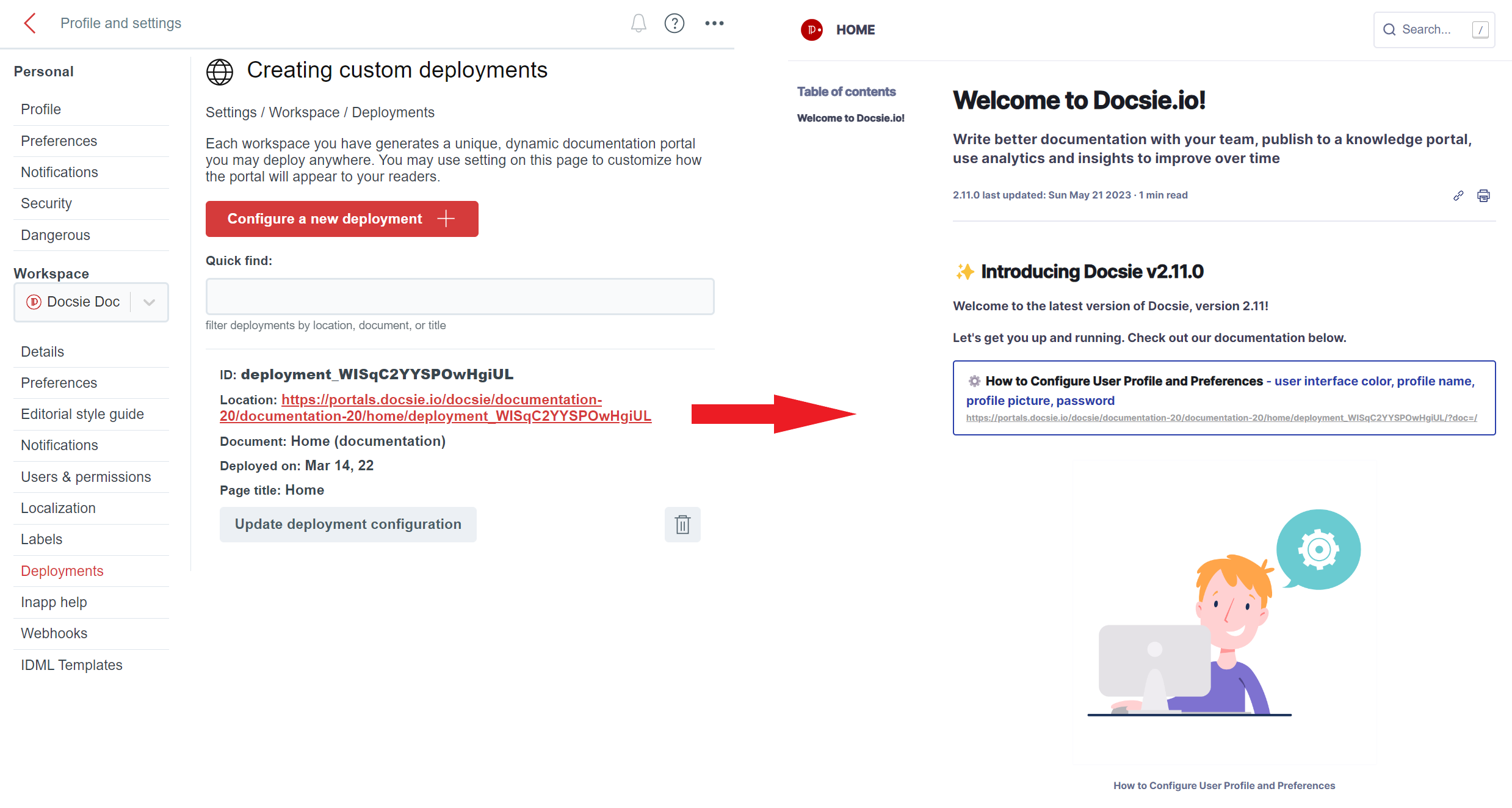 Docsie screenshot & Video