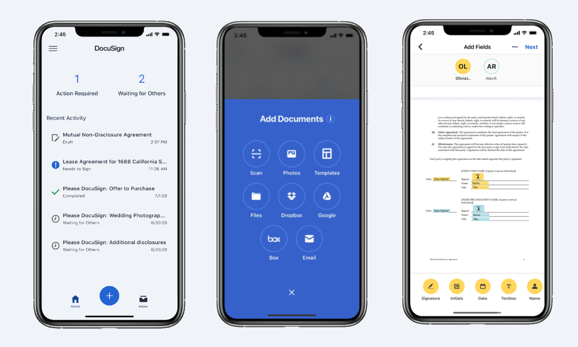 DocuSign Screenshot