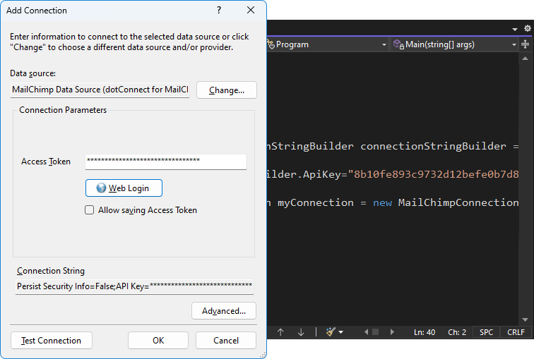 dotConnect for Mailchimp Screenshot