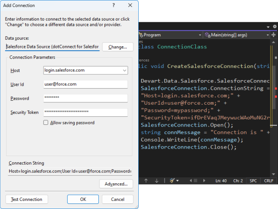 dotConnect for Salesforce Screenshot