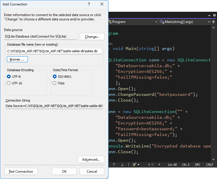 dotConnect for SQLite Screenshot