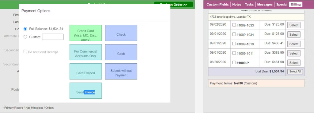 Dumpster Rental Systems Screenshot