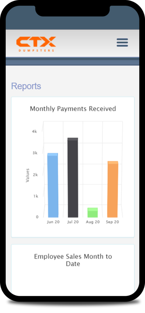 Dumpster Rental Systems Screenshot