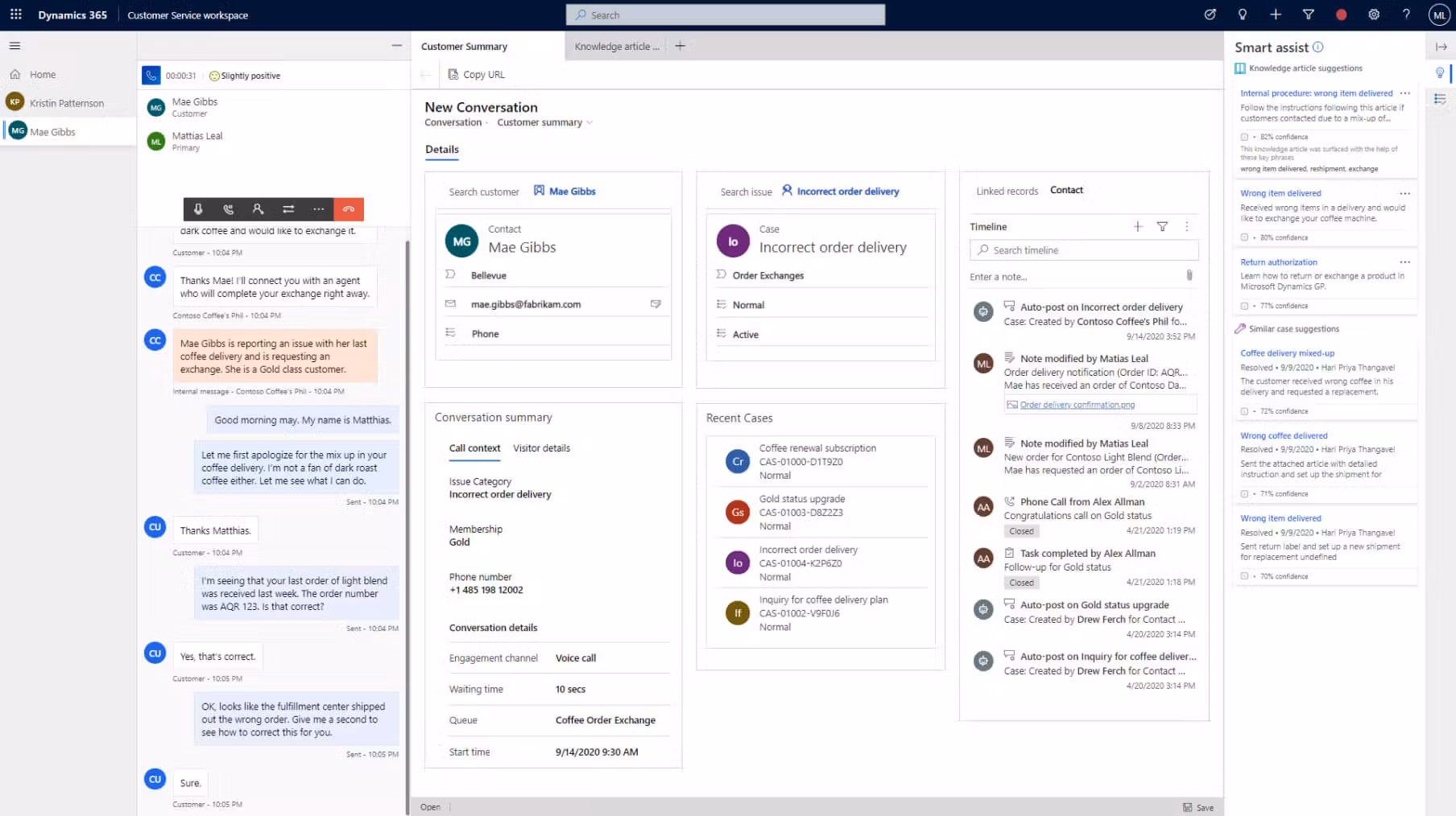 Dynamics 365 Customer Service screenshot & Video