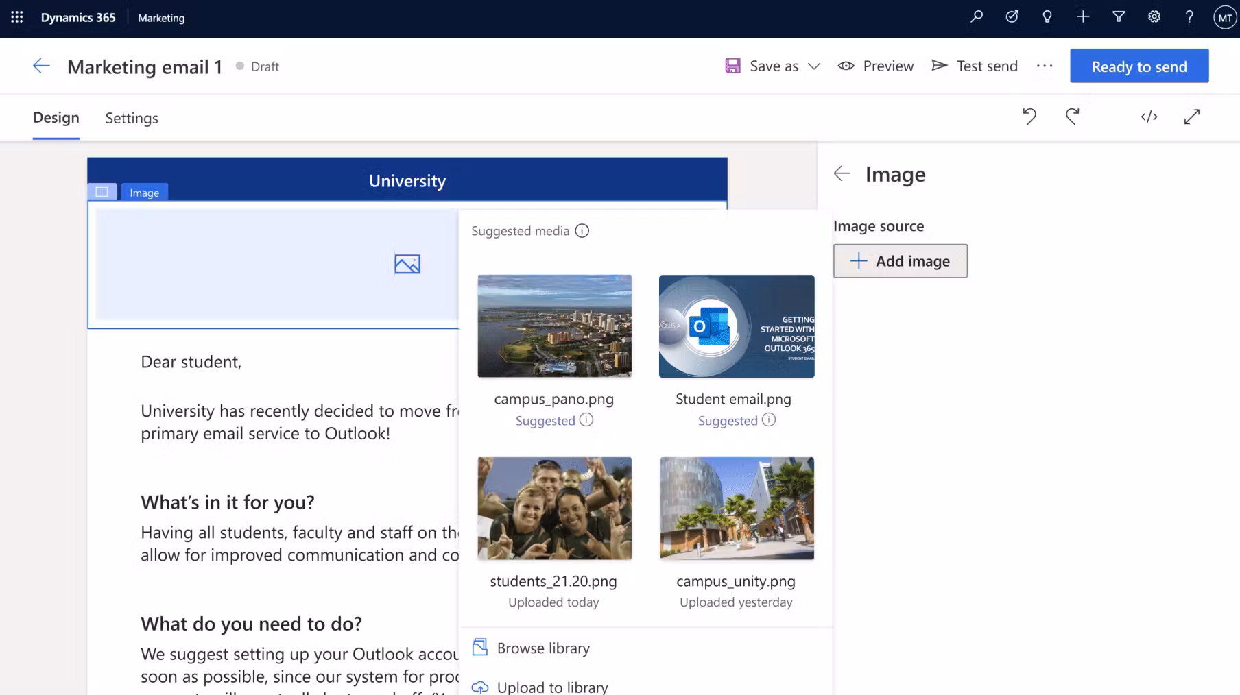 Dynamics 365 Marketing screenshot & Video
