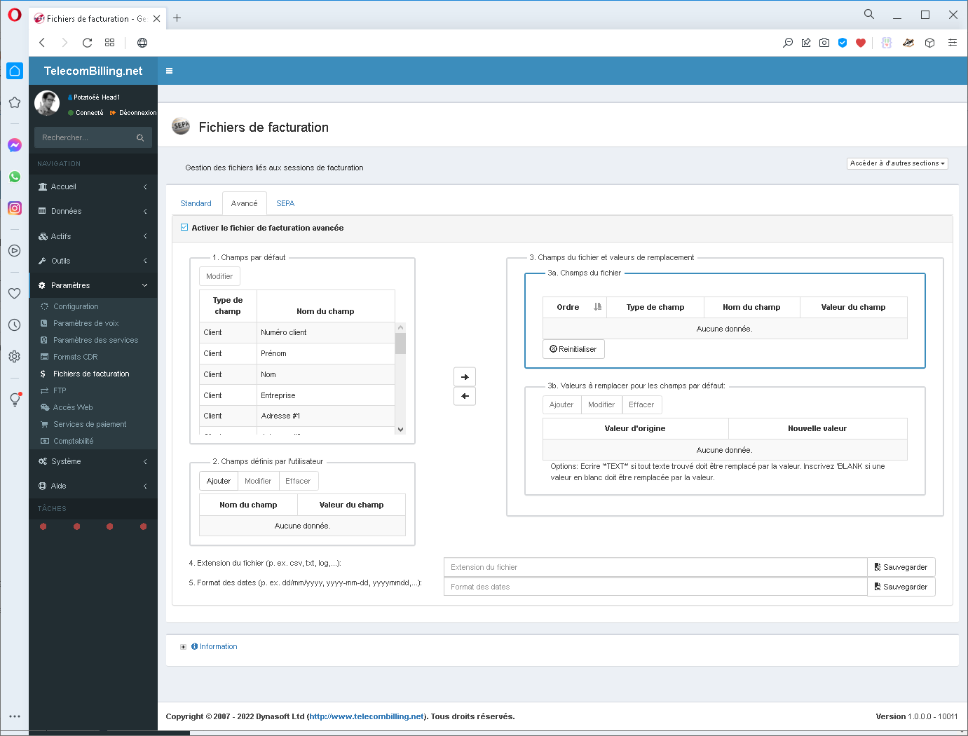 Dynasoft TelecomBilling.Net Screenshot