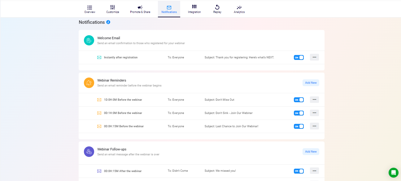 EasyWebinar Screenshot