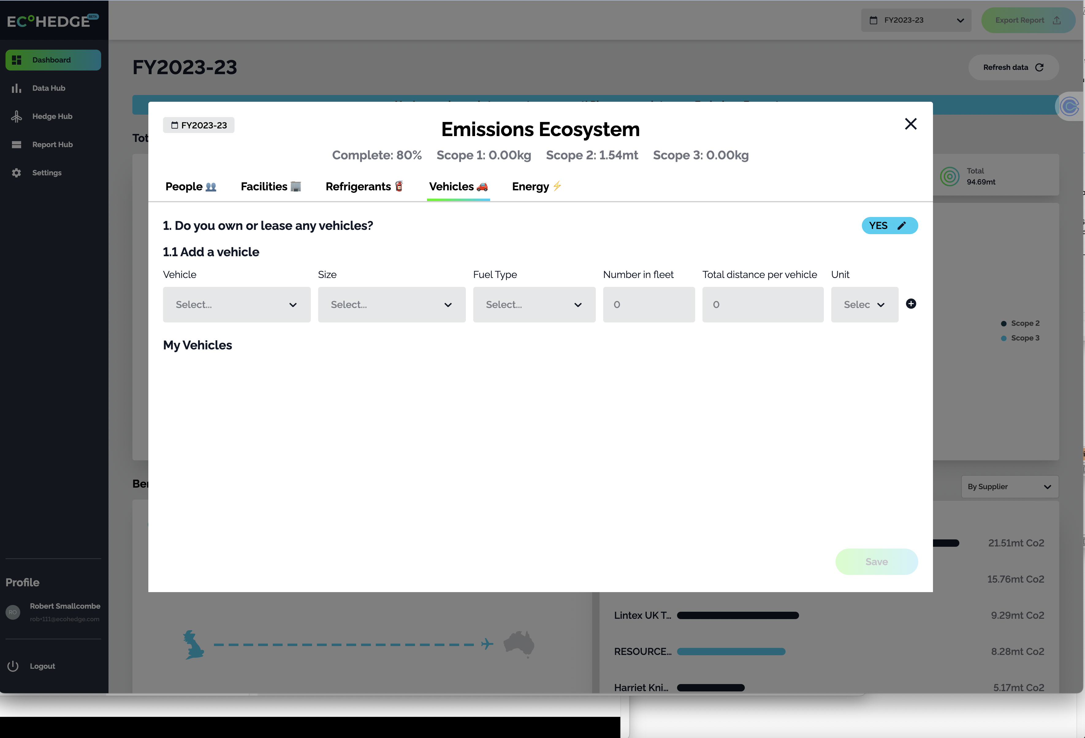 EcoHedge Express Screenshot
