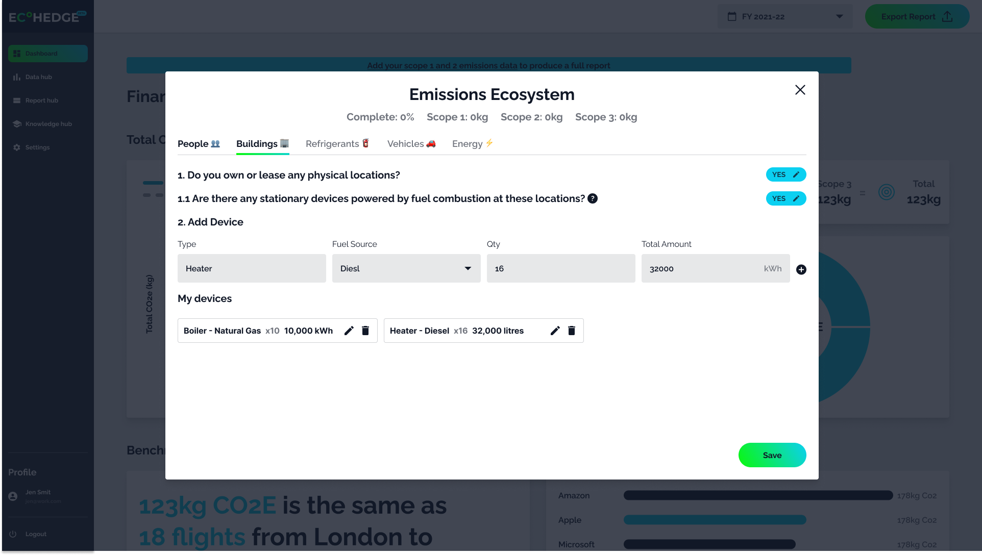 EcoHedge Express Screenshot