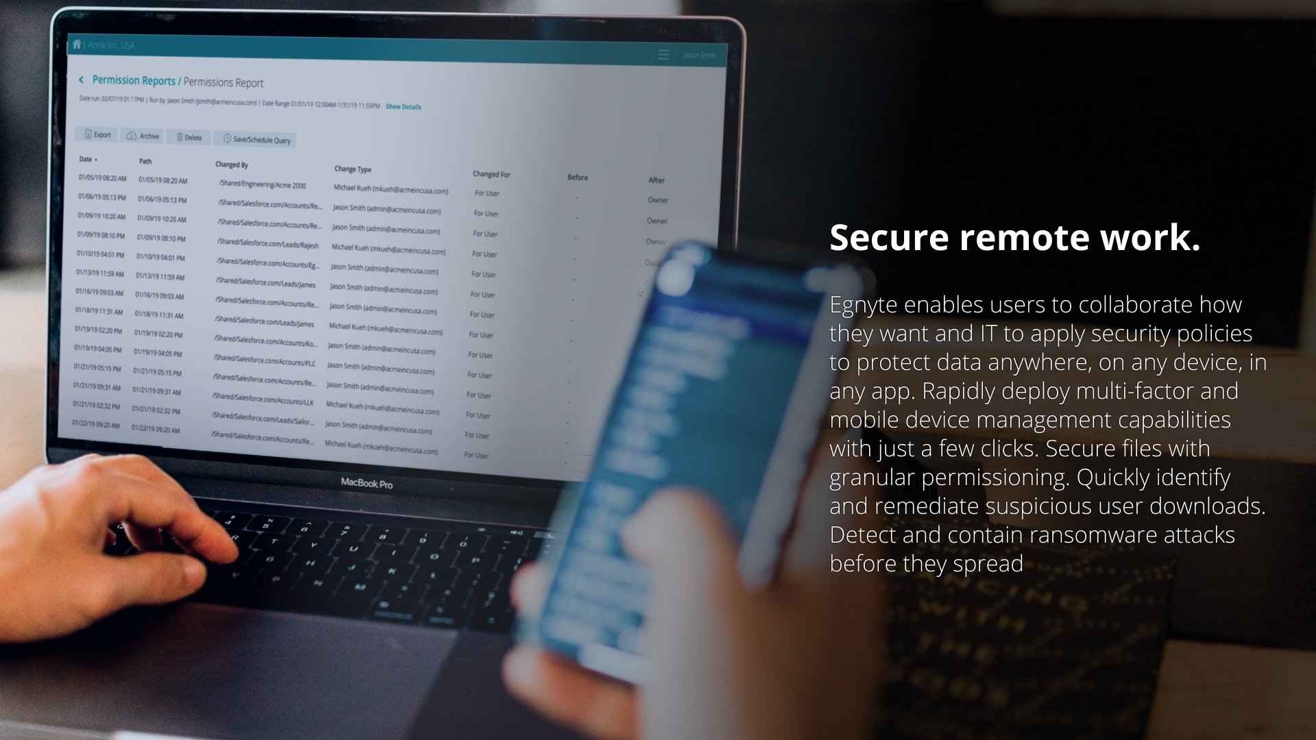 Egnyte screenshot & Video