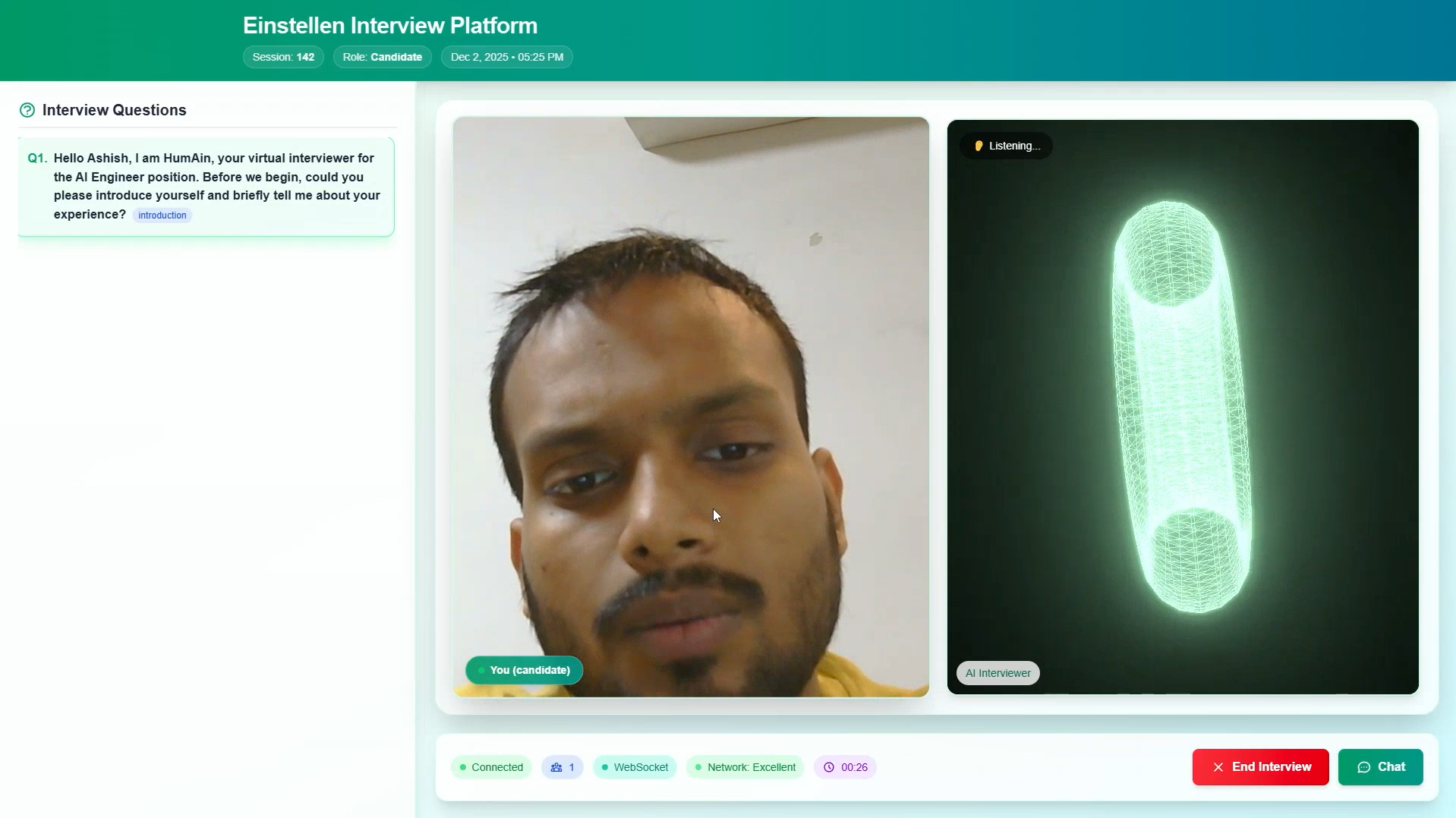 Einstellen AI Screenshot