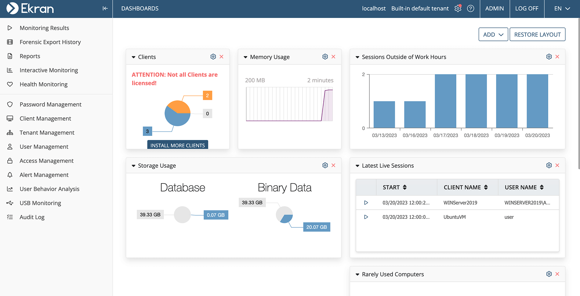 Ekran System Screenshot