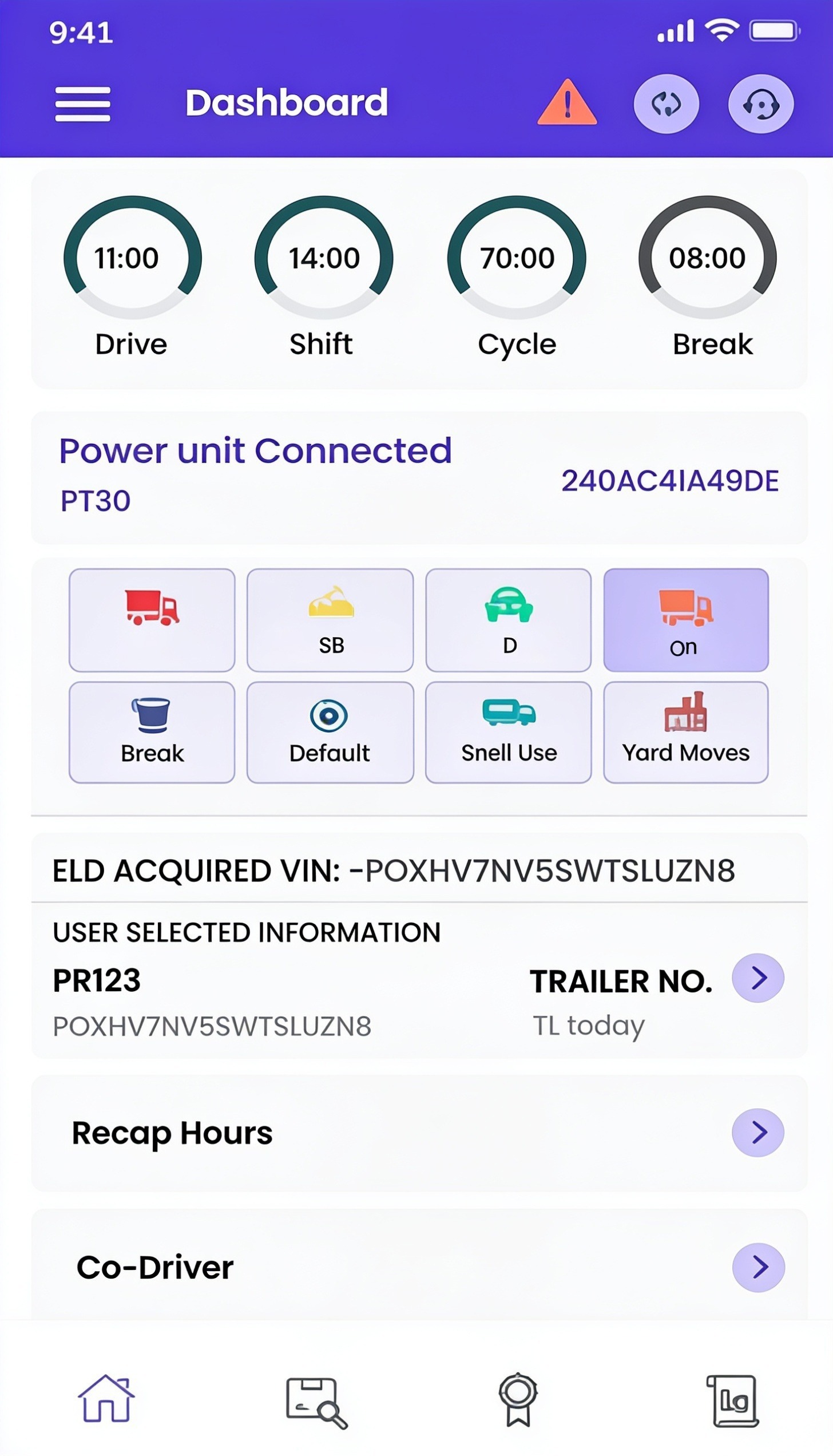 ELD Mandate Screenshot