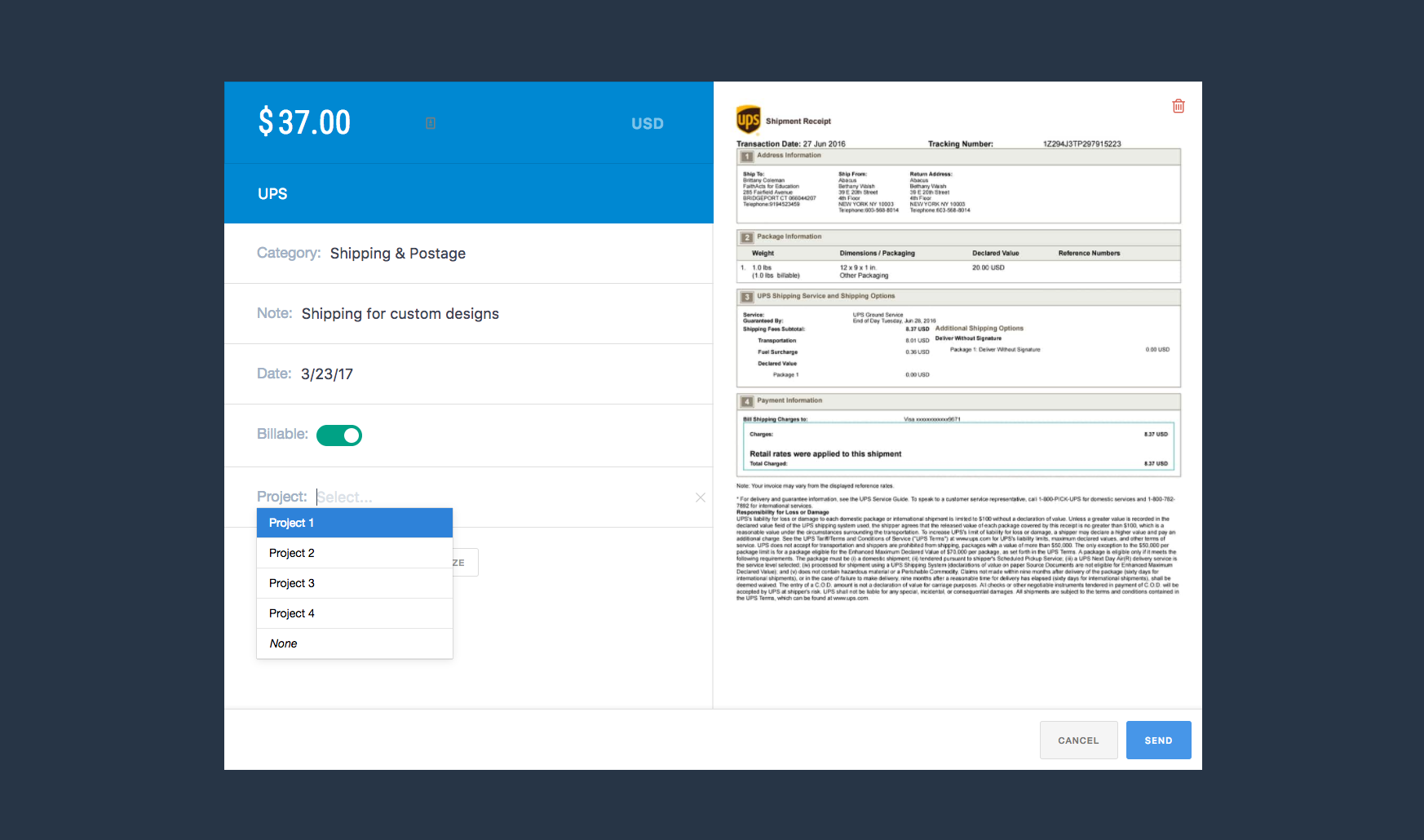 Emburse Abacus Screenshot
