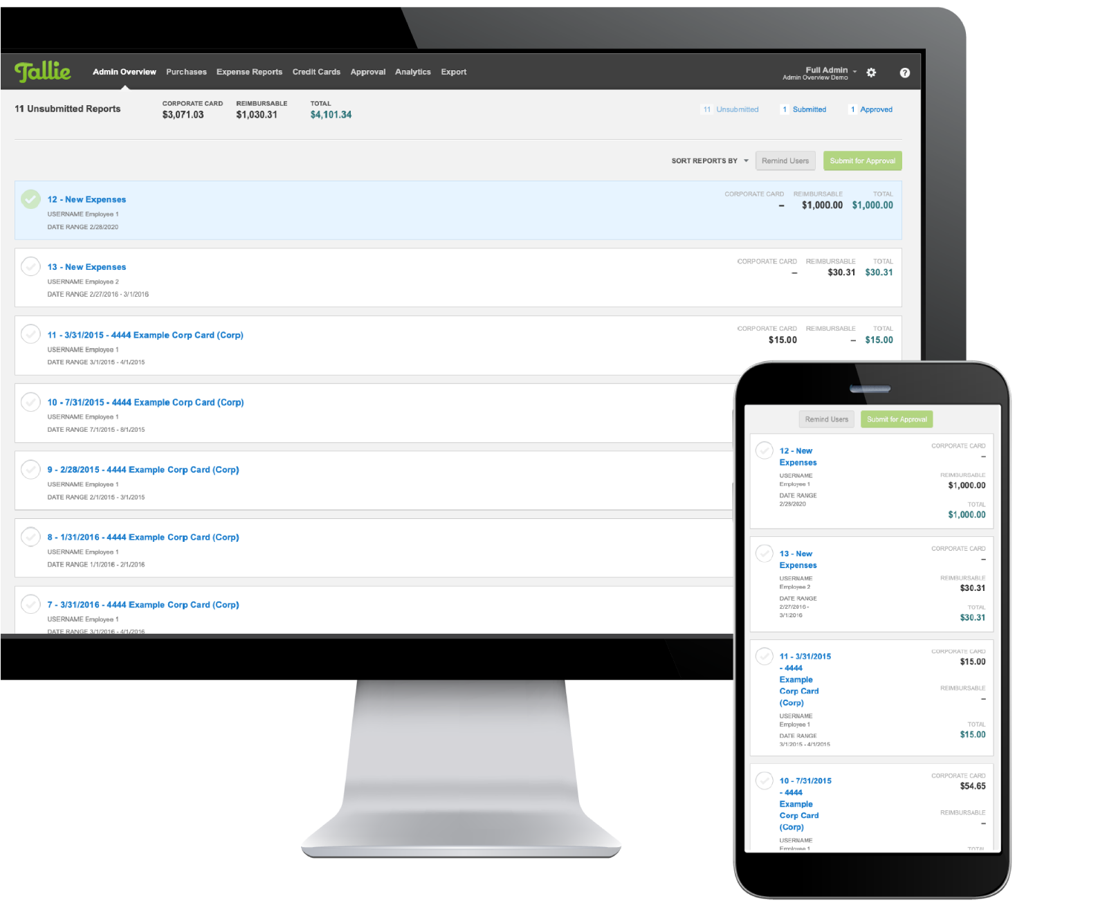Emburse Tallie Screenshot