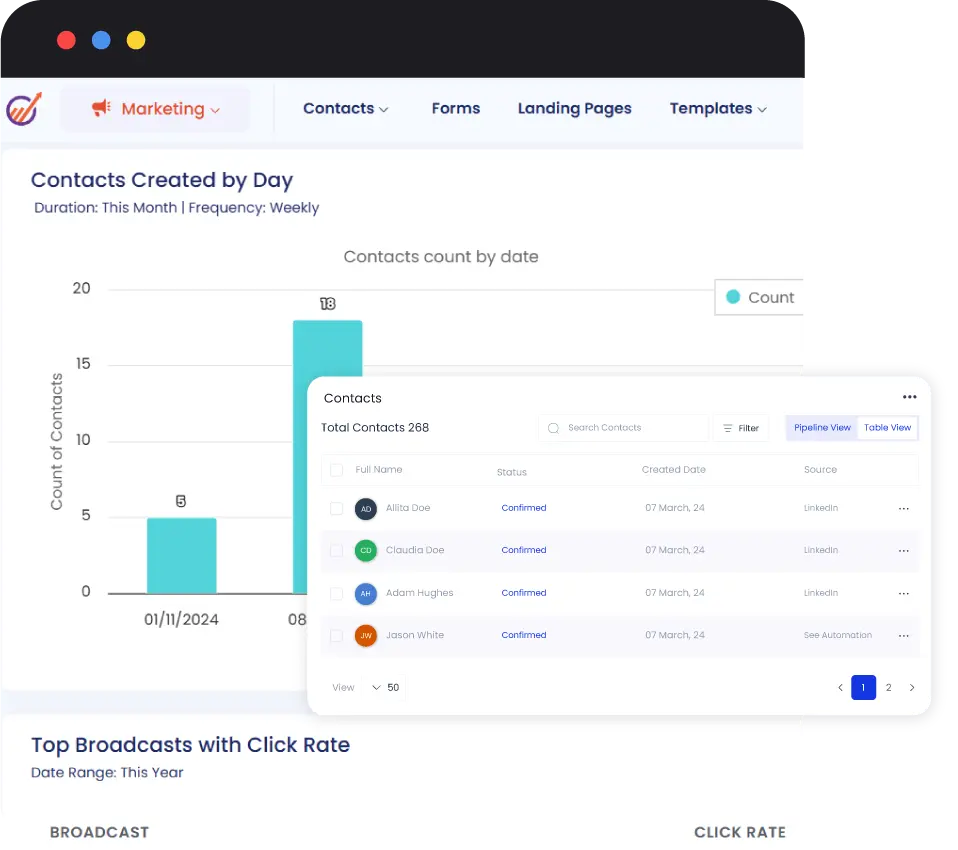 EngageBay CRM Screenshot