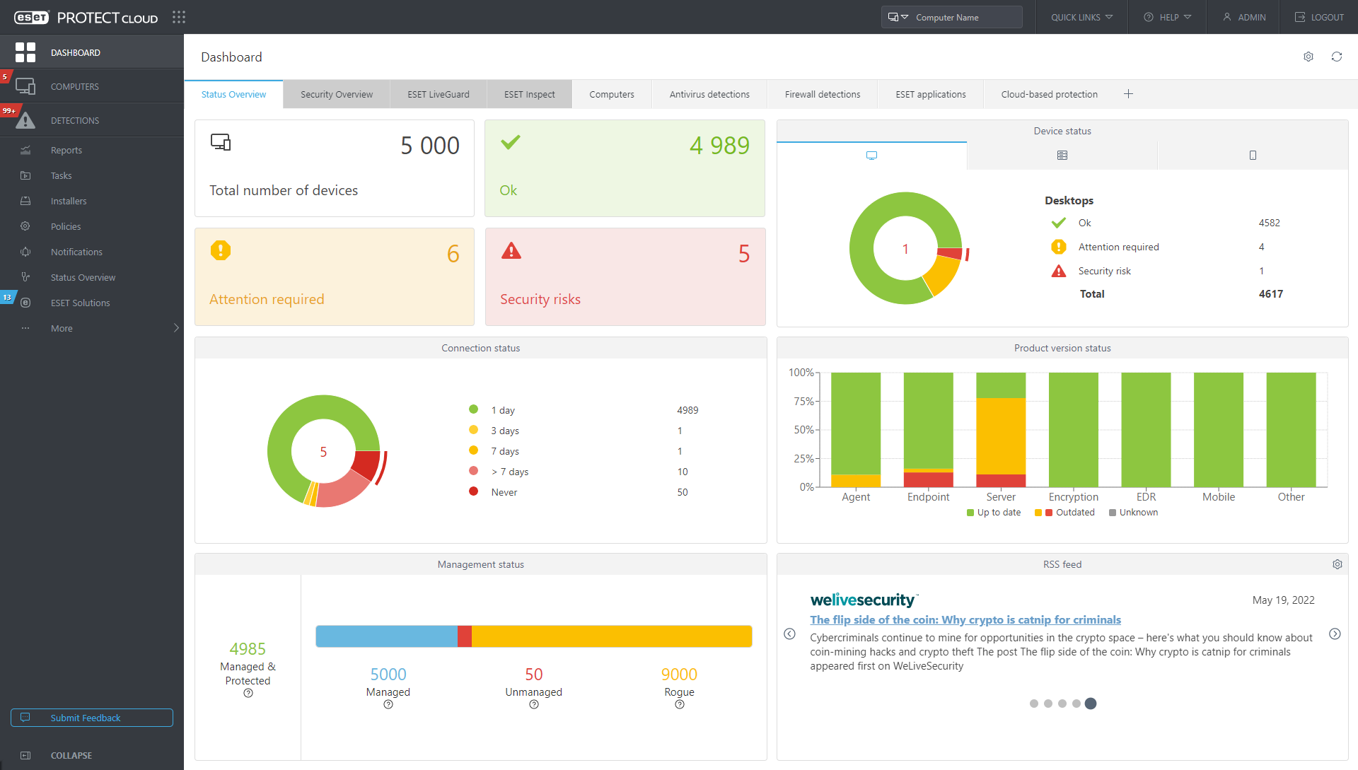 ESET PROTECT Advanced Screenshot
