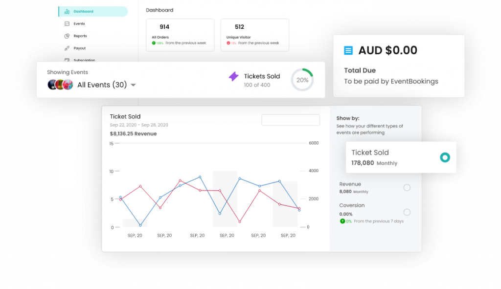 EventBookings Screenshot