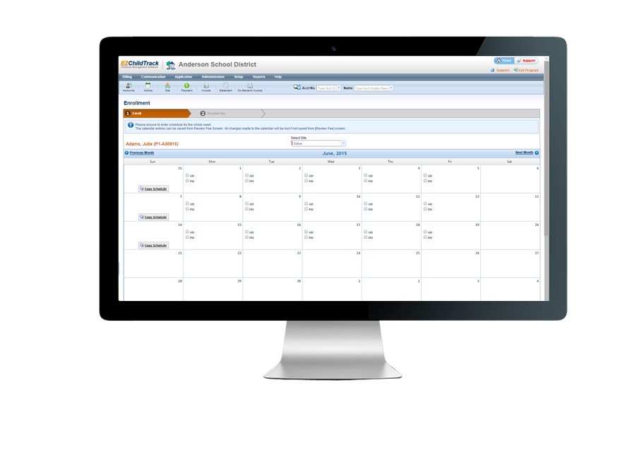 EZChildTrack Screenshot