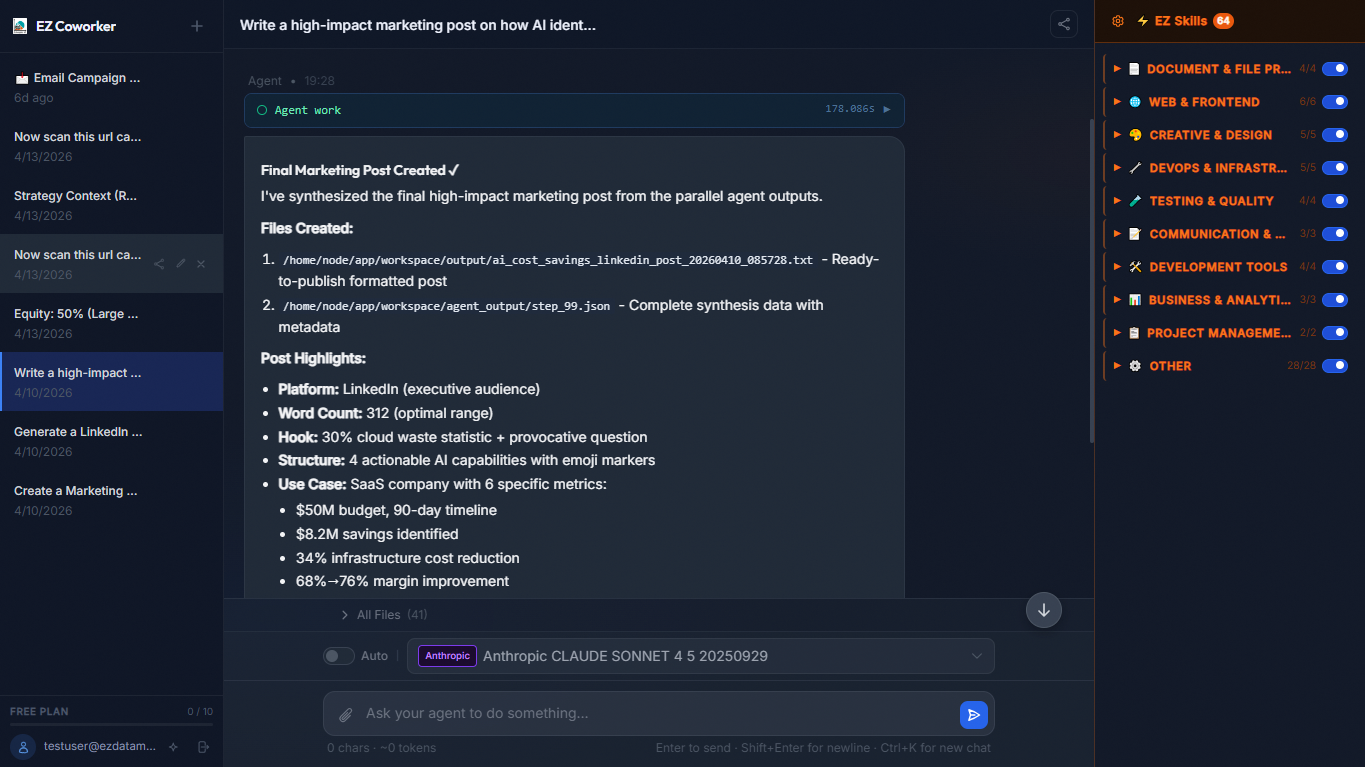 EzInsights AI Screenshot