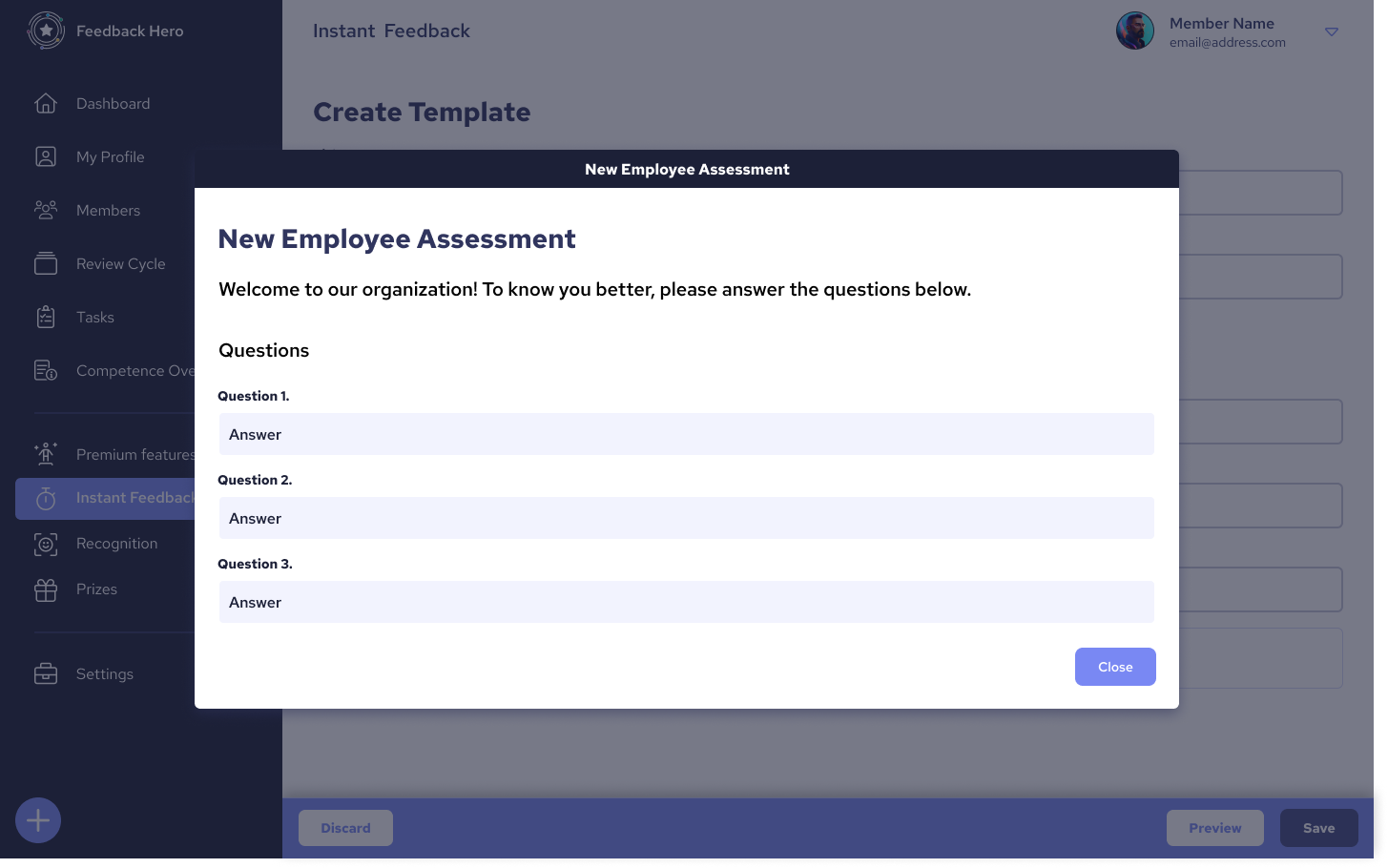 FeedbackHero Screenshot