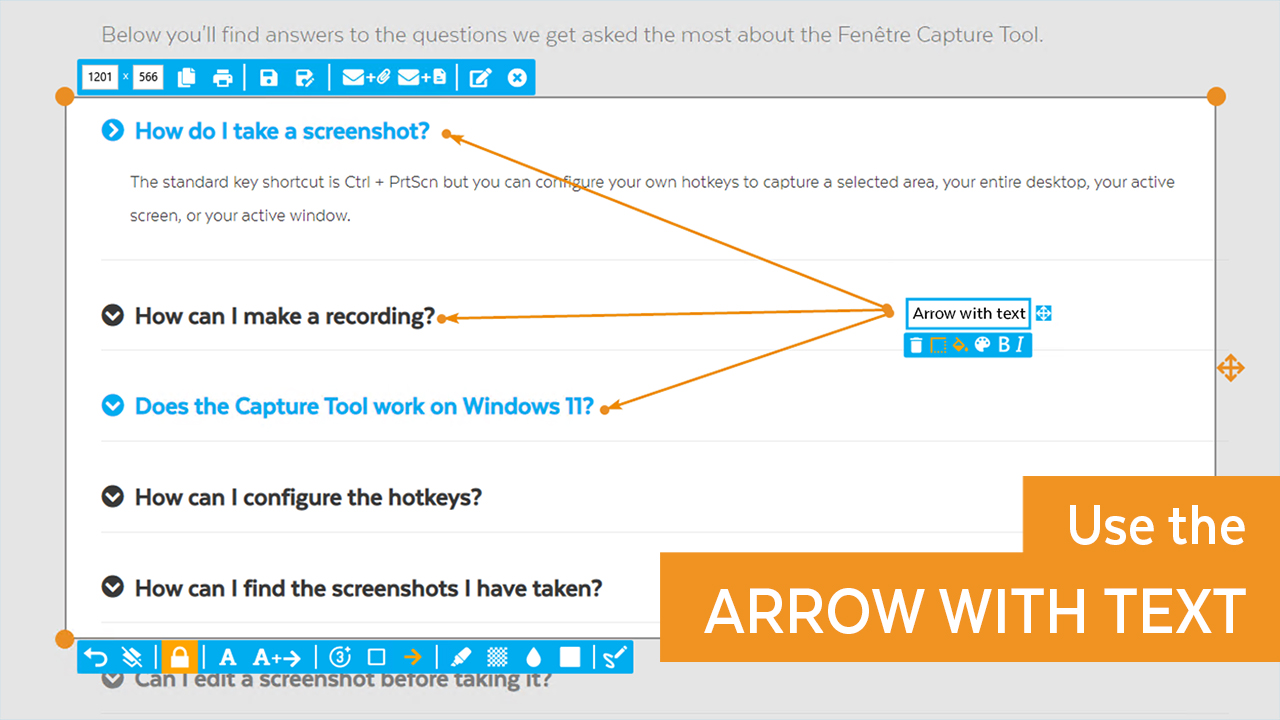 Fenêtre Capture Tool screenshot & Video