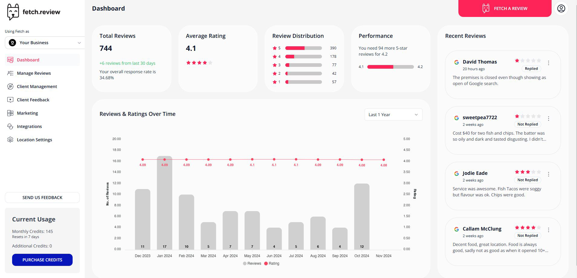 fetch.review screenshot & Video