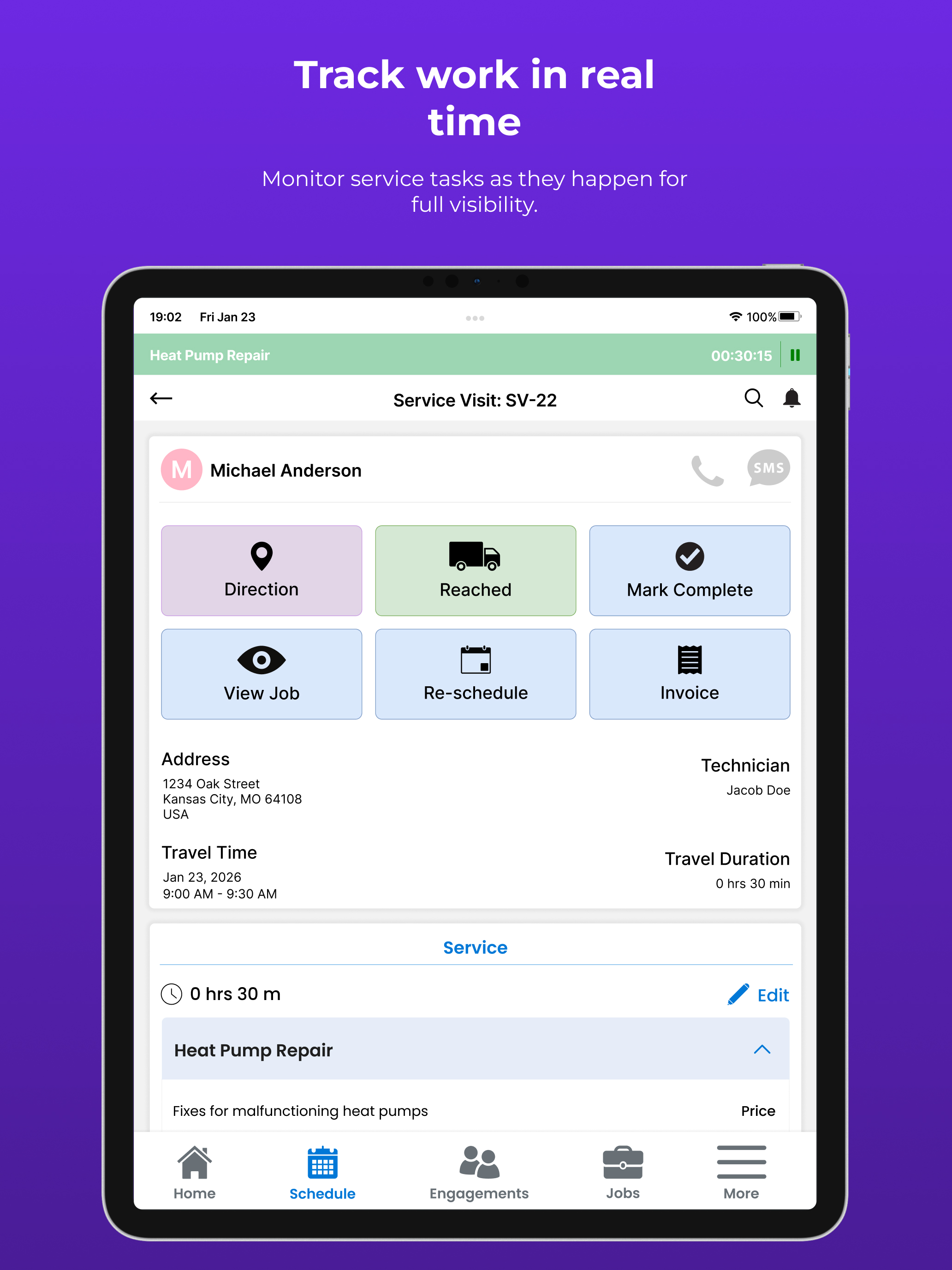 FieldServicePro Screenshot