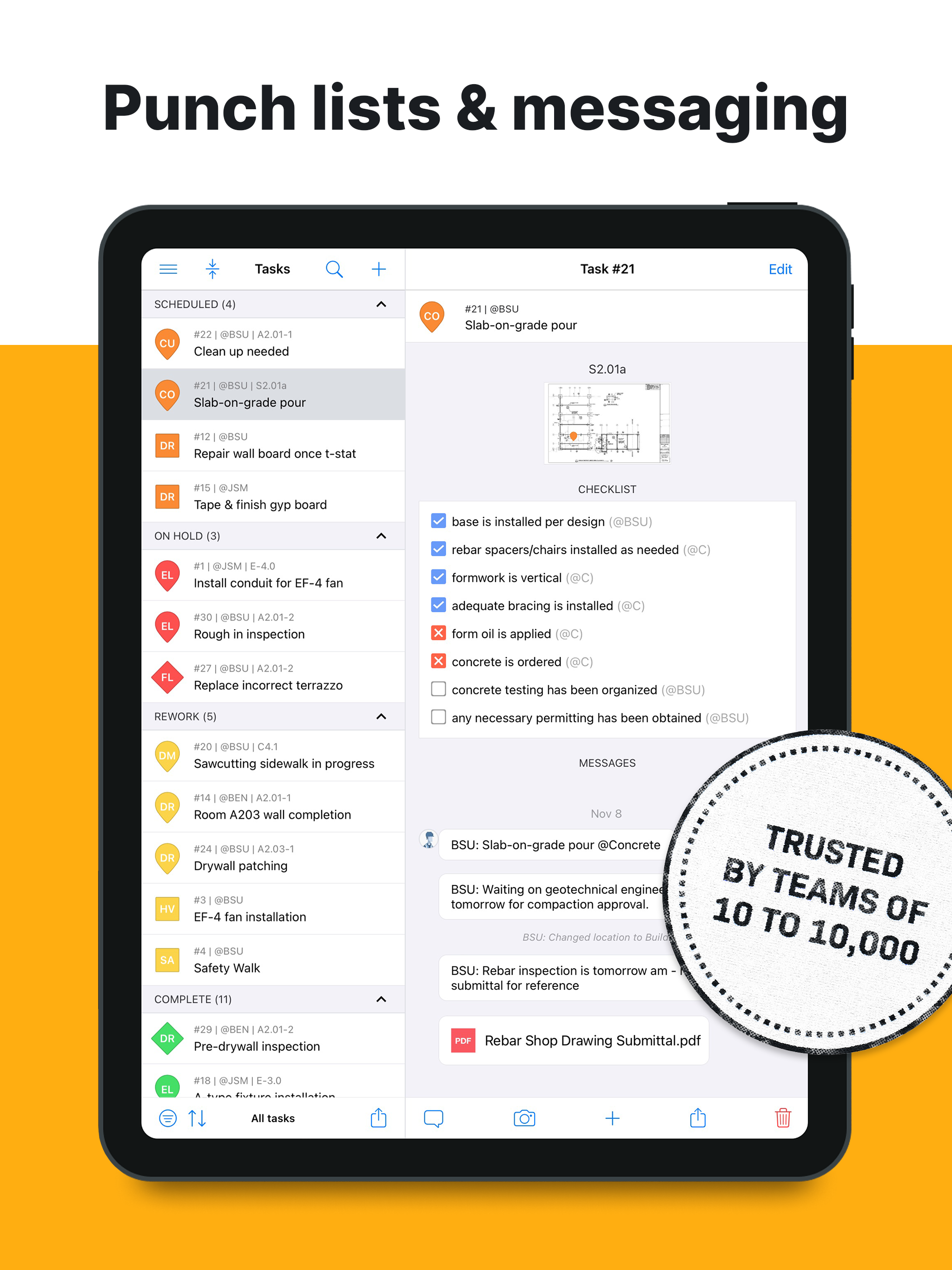 Fieldwire screenshot & Video