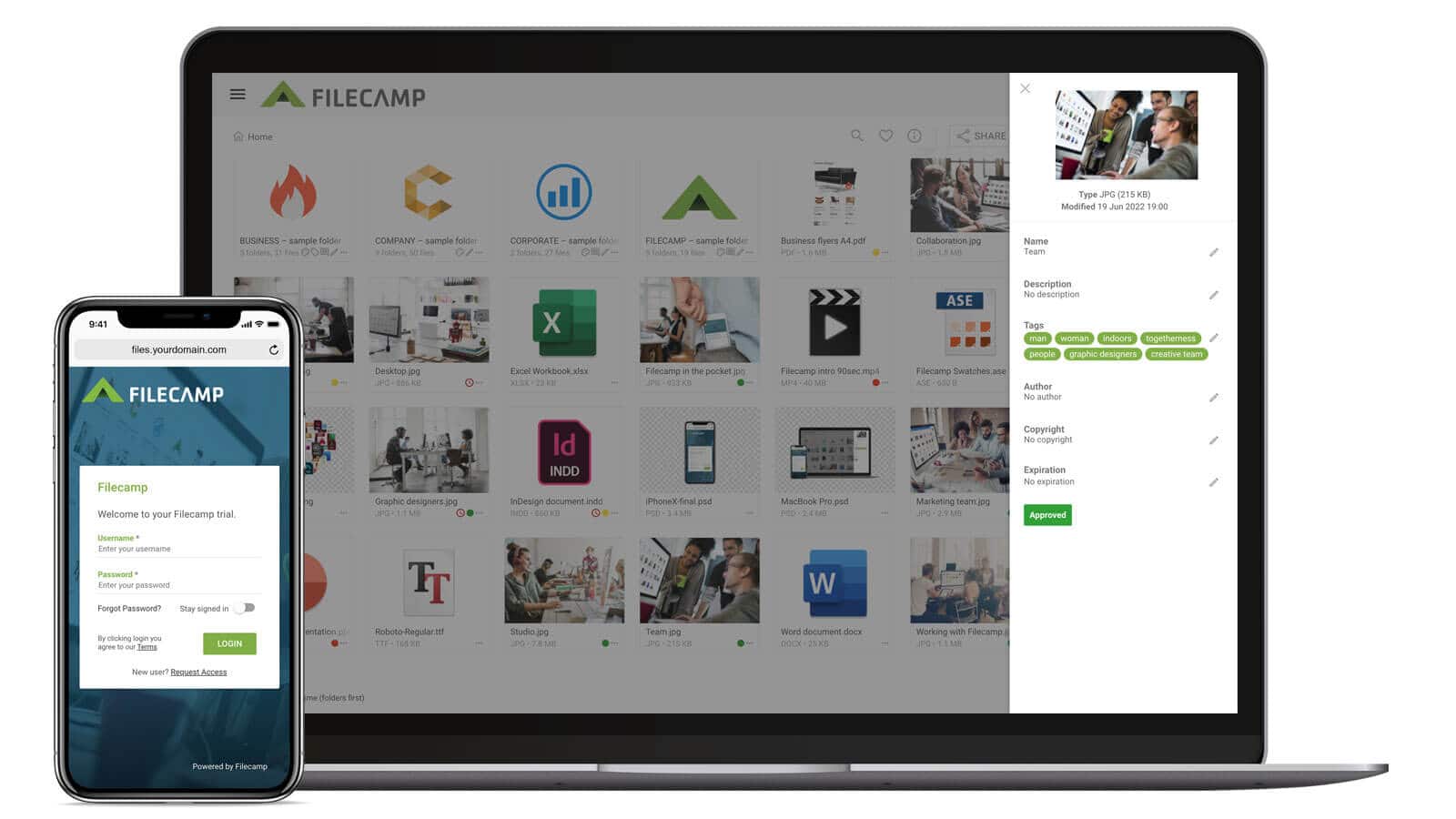 Filecamp screenshot & Video