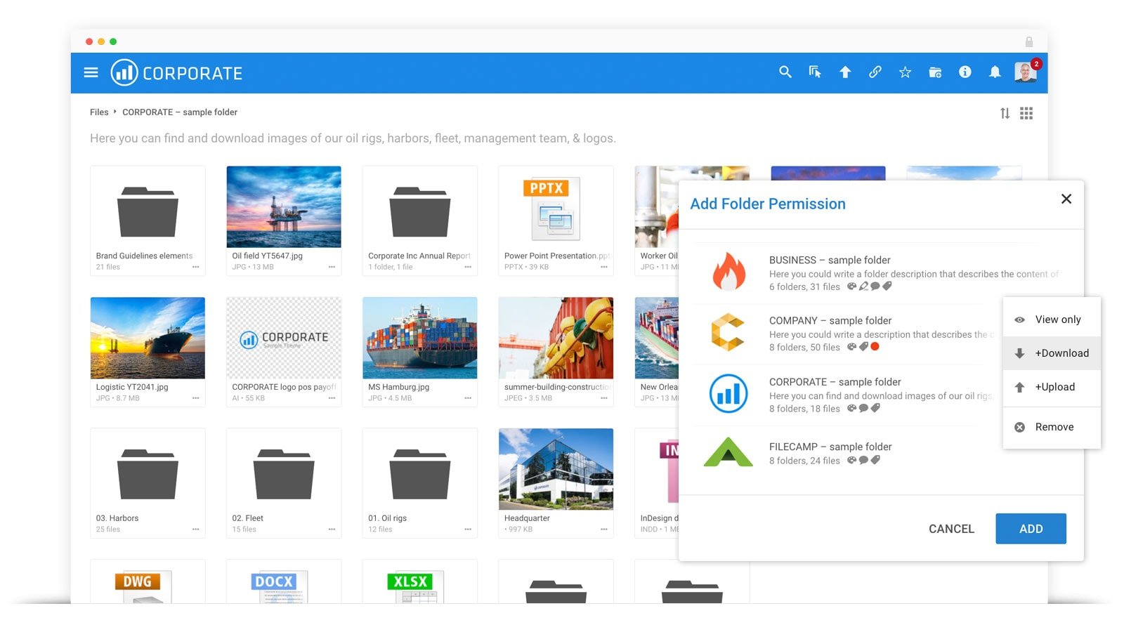 Filecamp screenshot & Video