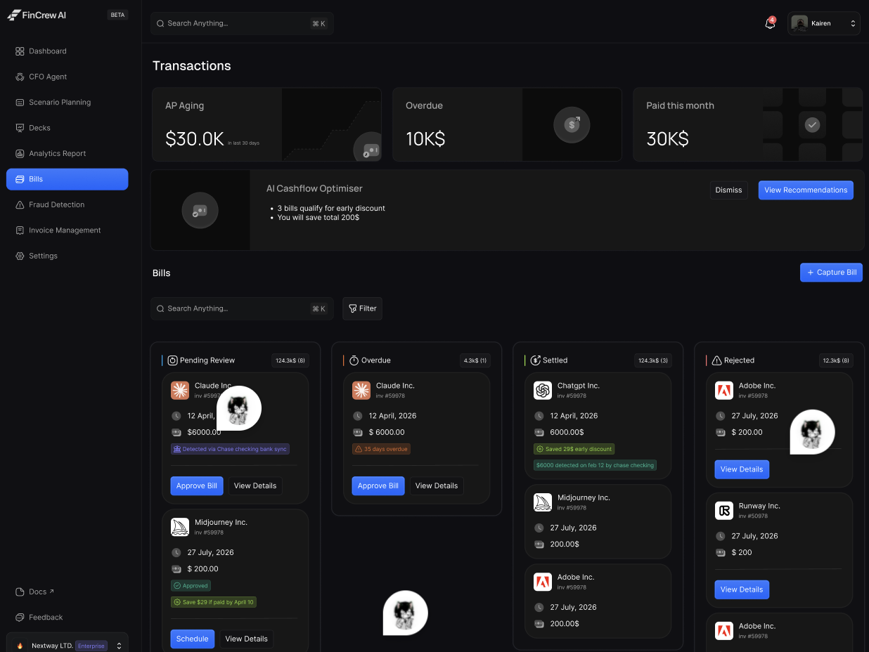 FinCrew AI Screenshot