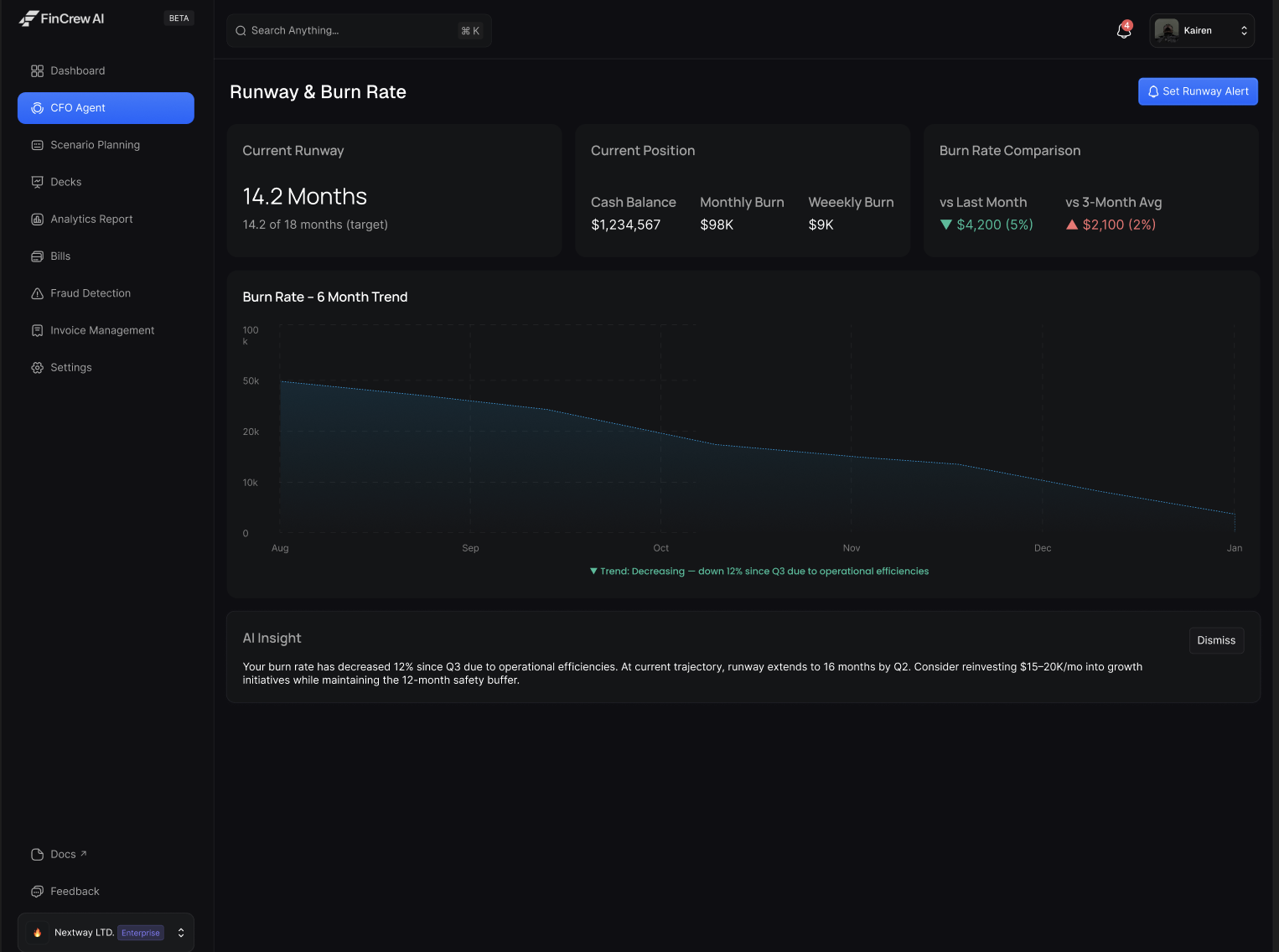 FinCrew AI Screenshot