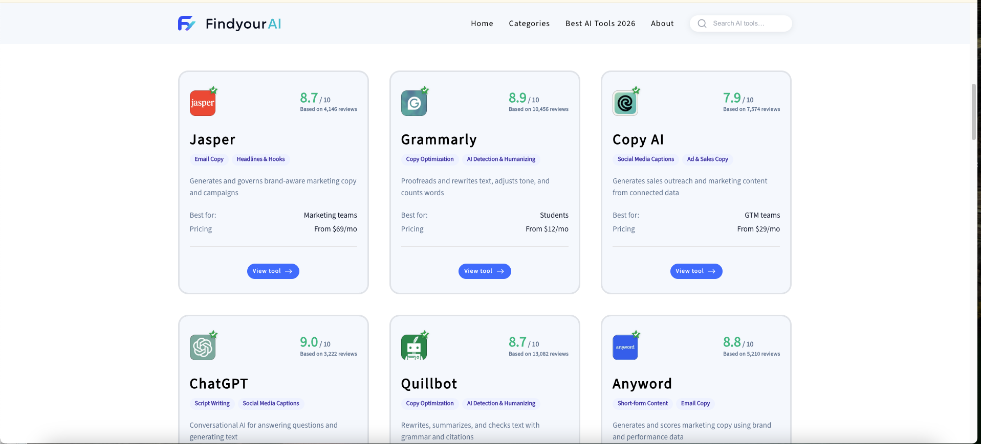 FindyourAI Screenshot