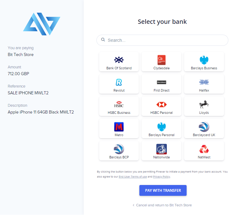 Finexer Open Banking screenshot & Video