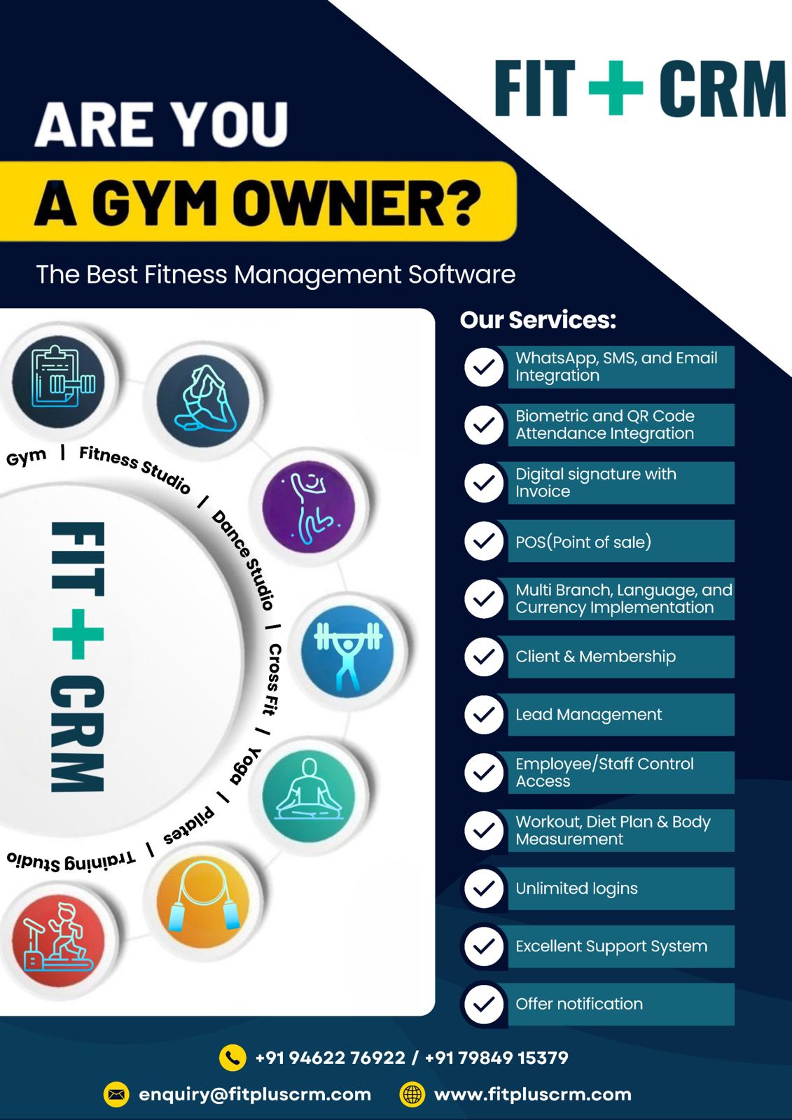 FitplusCRM Screenshot