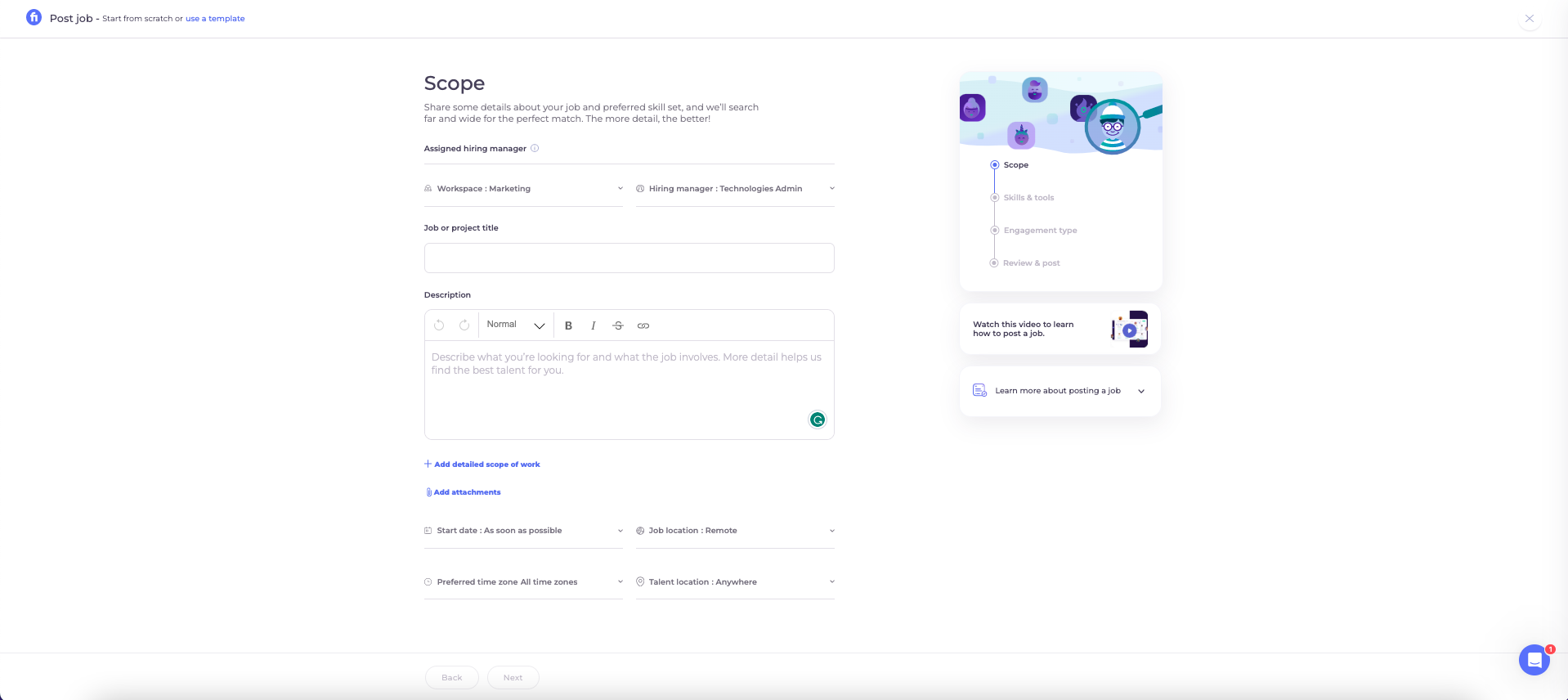 Fiverr Enterprise Screenshot
