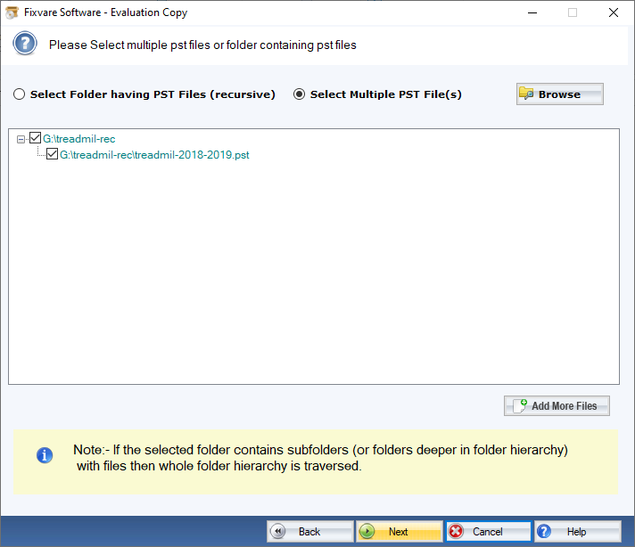 FixVare PST to MBOX Converter Screenshot