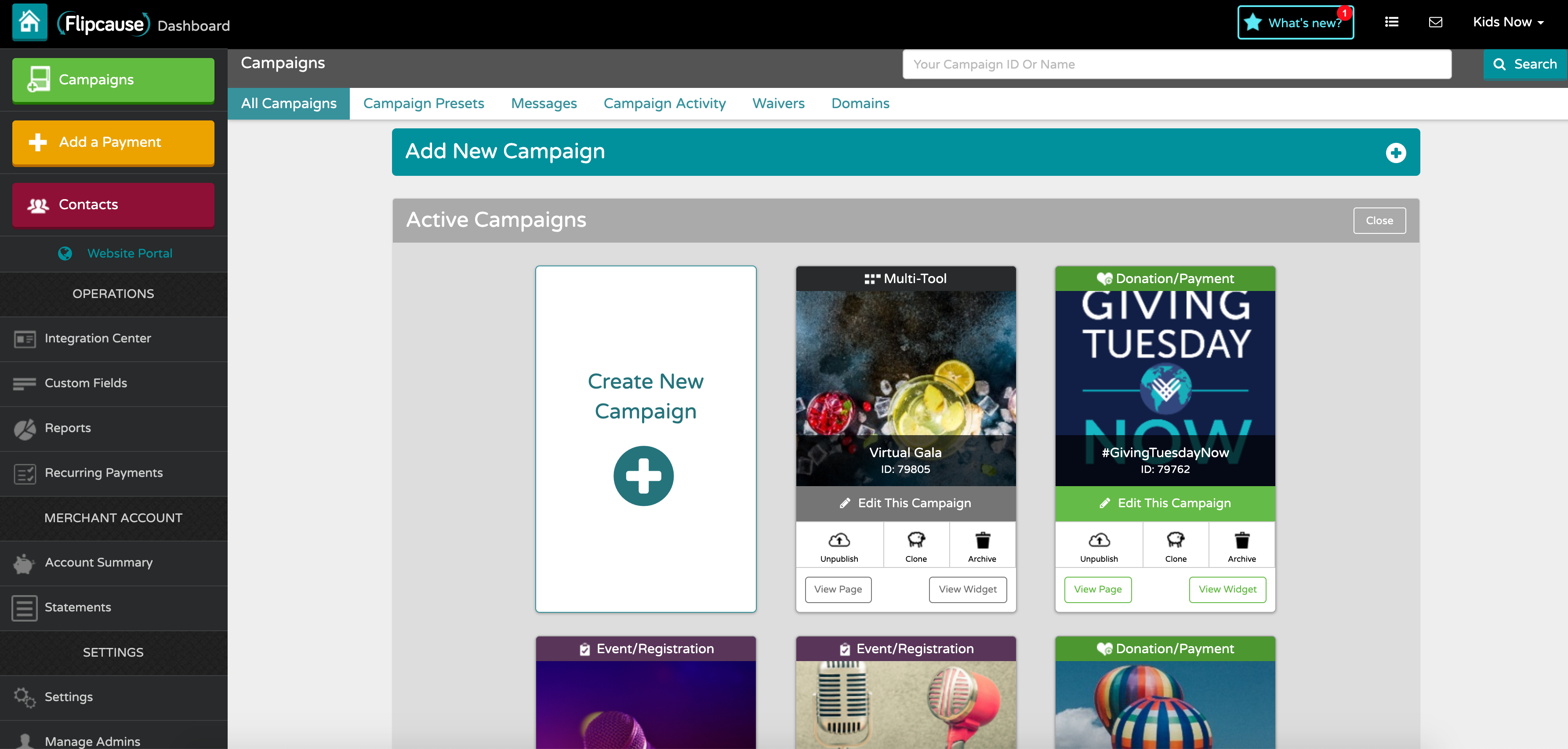 Flipcause Screenshot