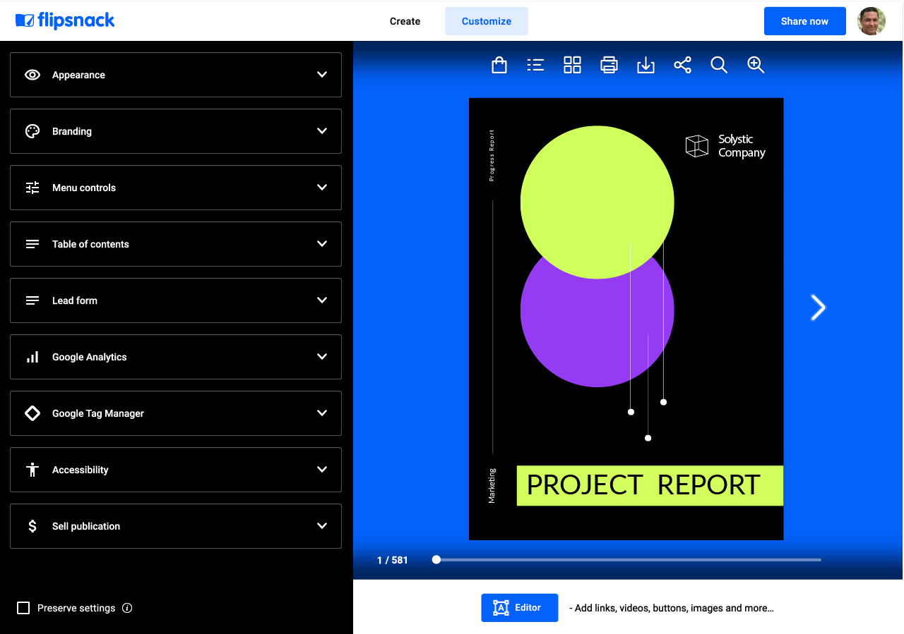 Flipsnack Screenshot