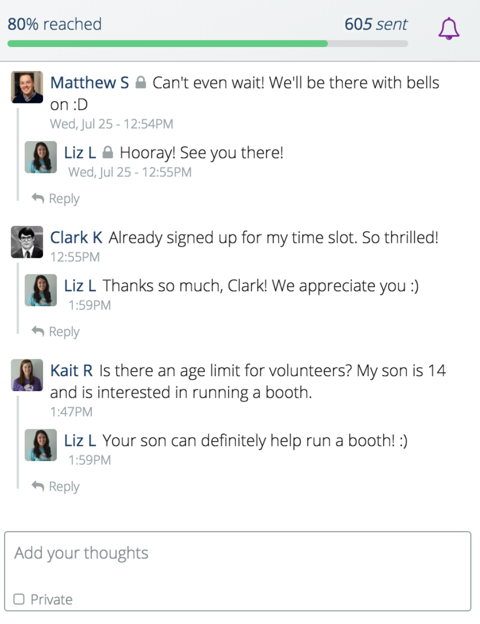 Flocknote Screenshot