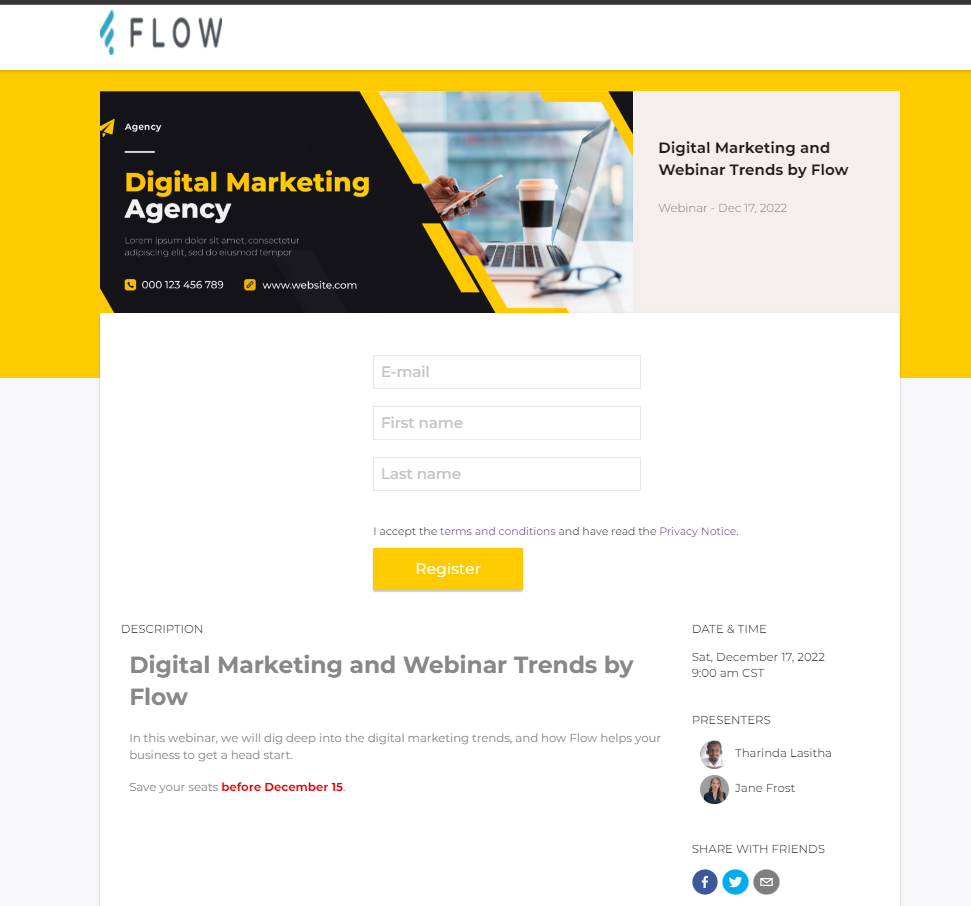 Flow screenshot & Video