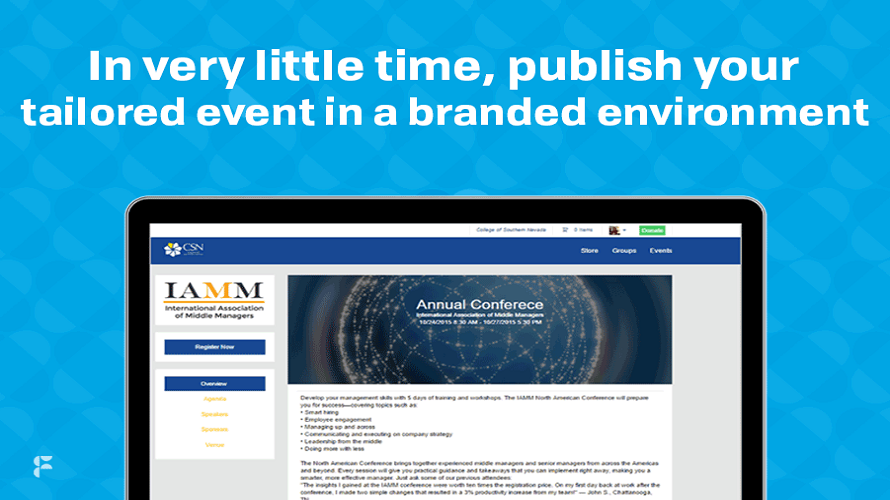 Fonteva Events screenshot & Video
