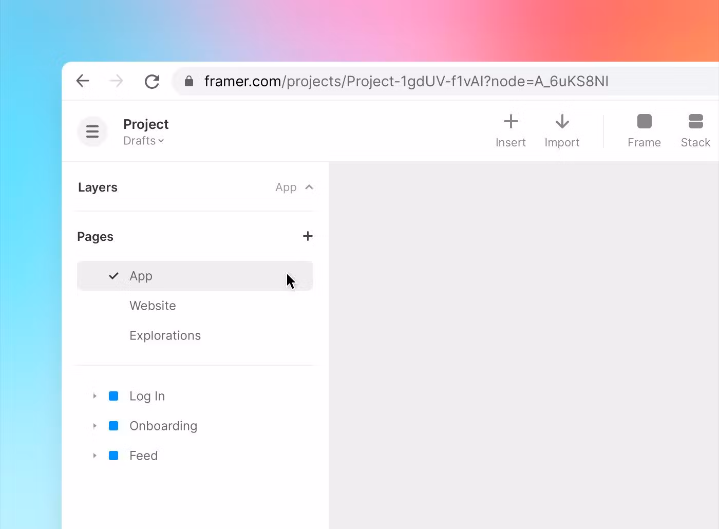 Framer screenshot & Video