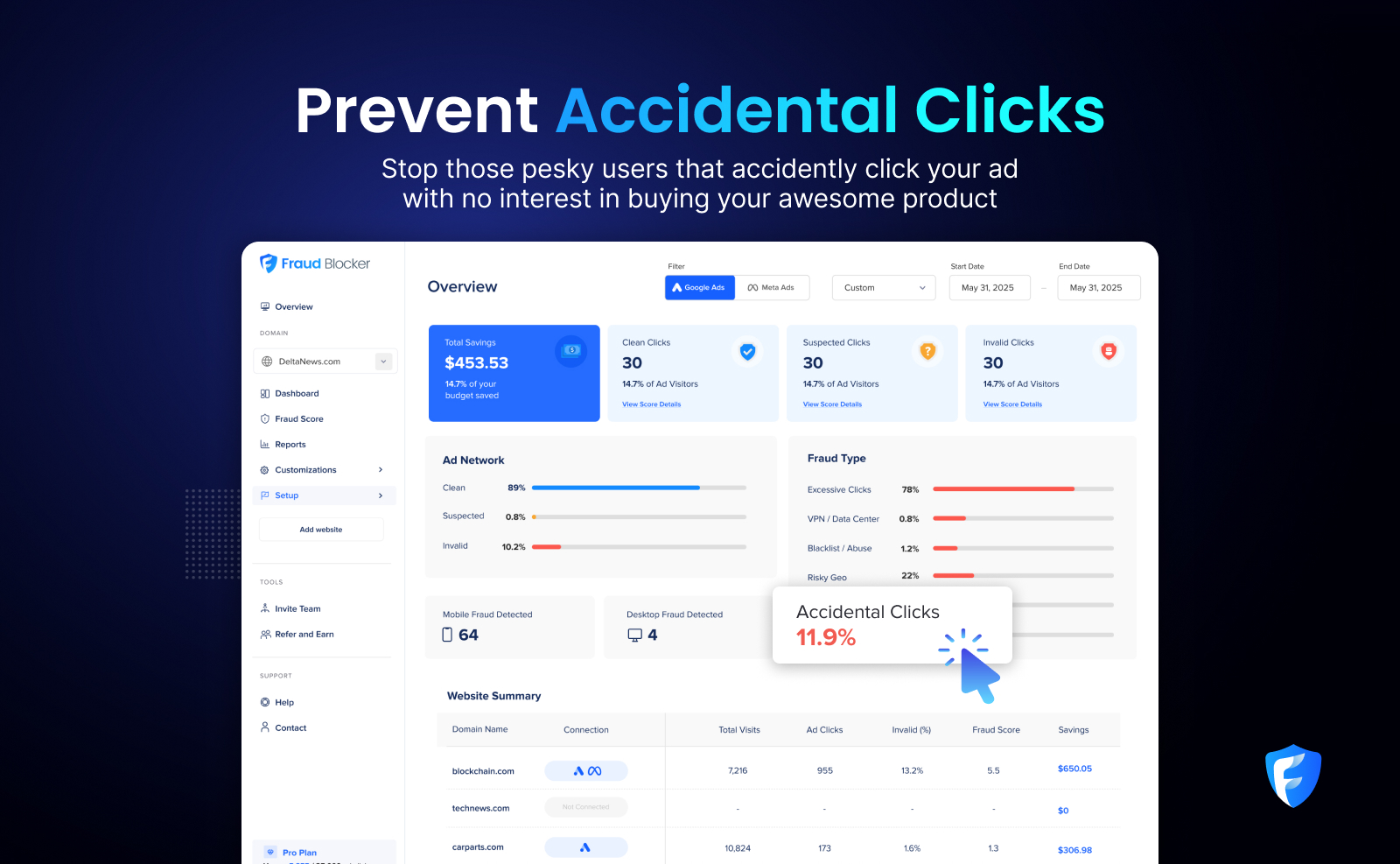 Fraud Blocker Screenshot