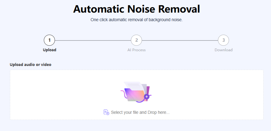 Free AI Audio Cleaner Online Screenshot