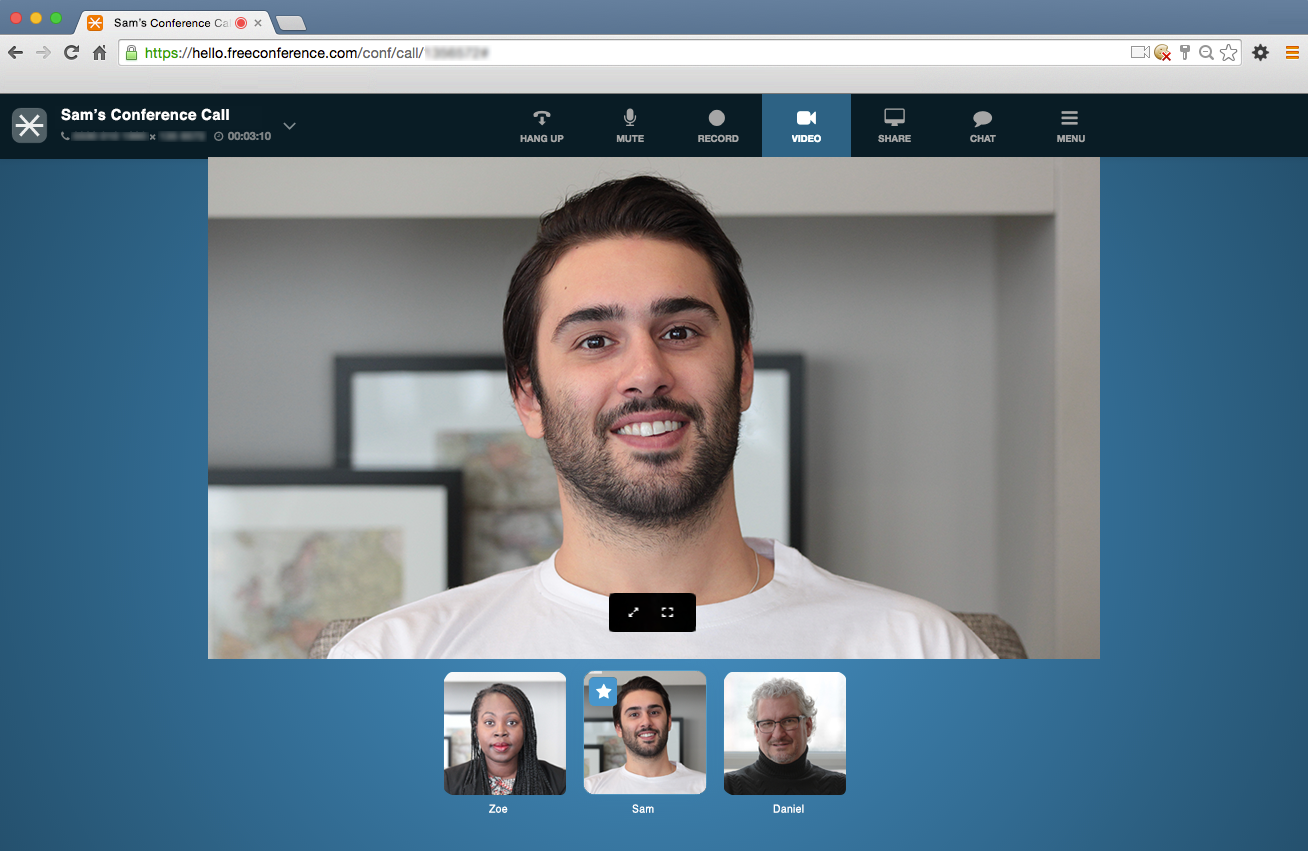 FreeConference.com Screenshot