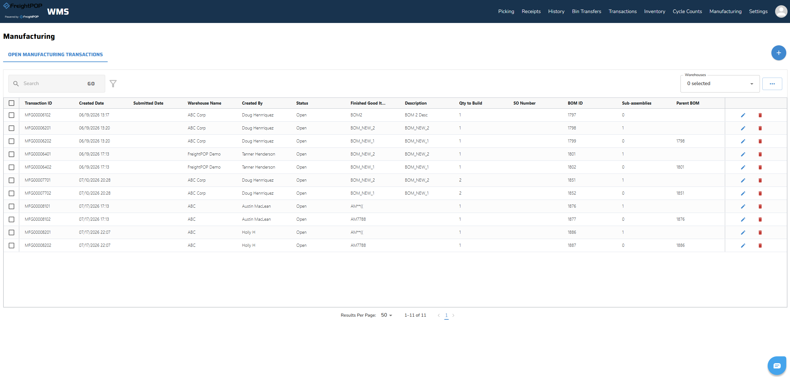 FreightPOP Screenshot